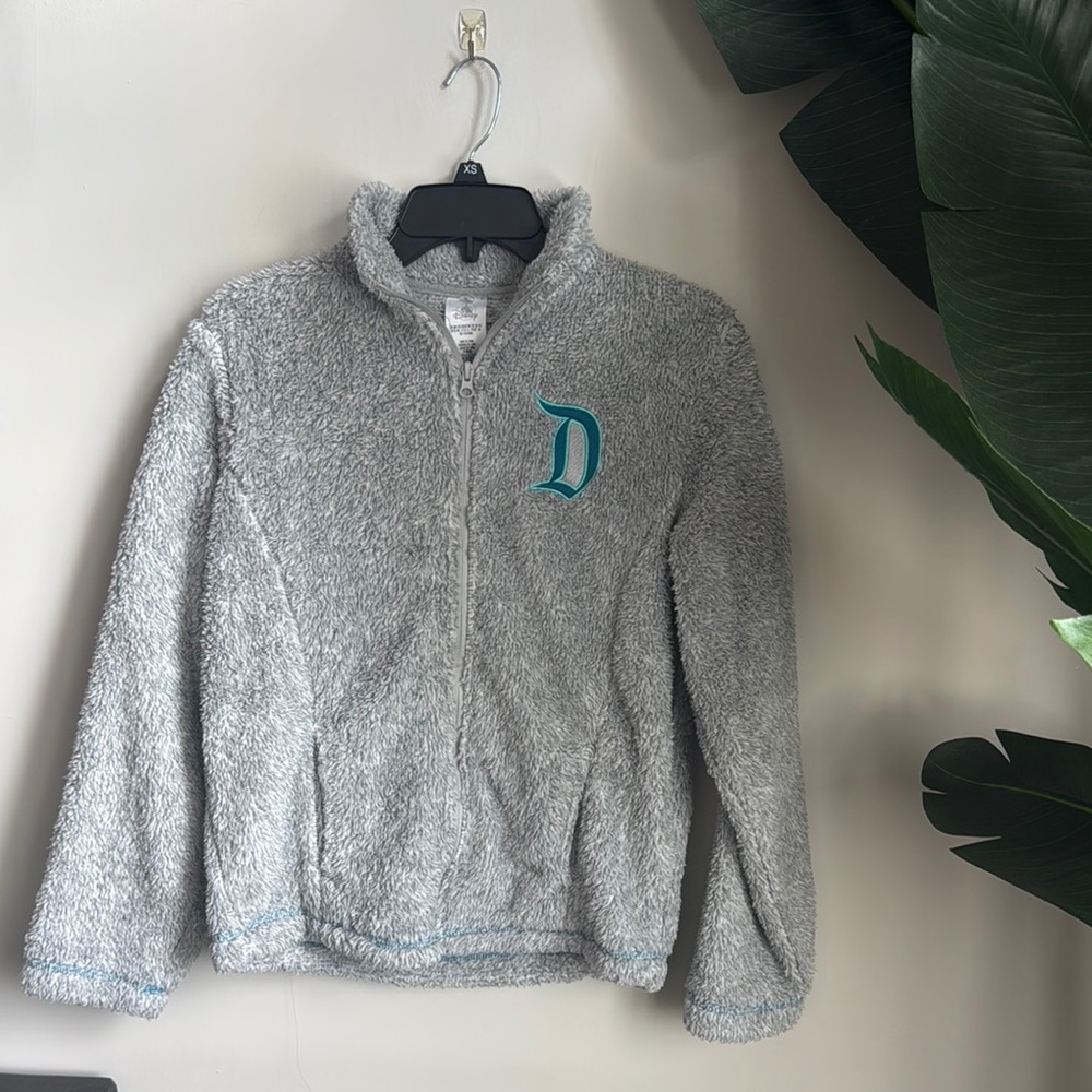 Disneyland Fuzzy Gray Jacket